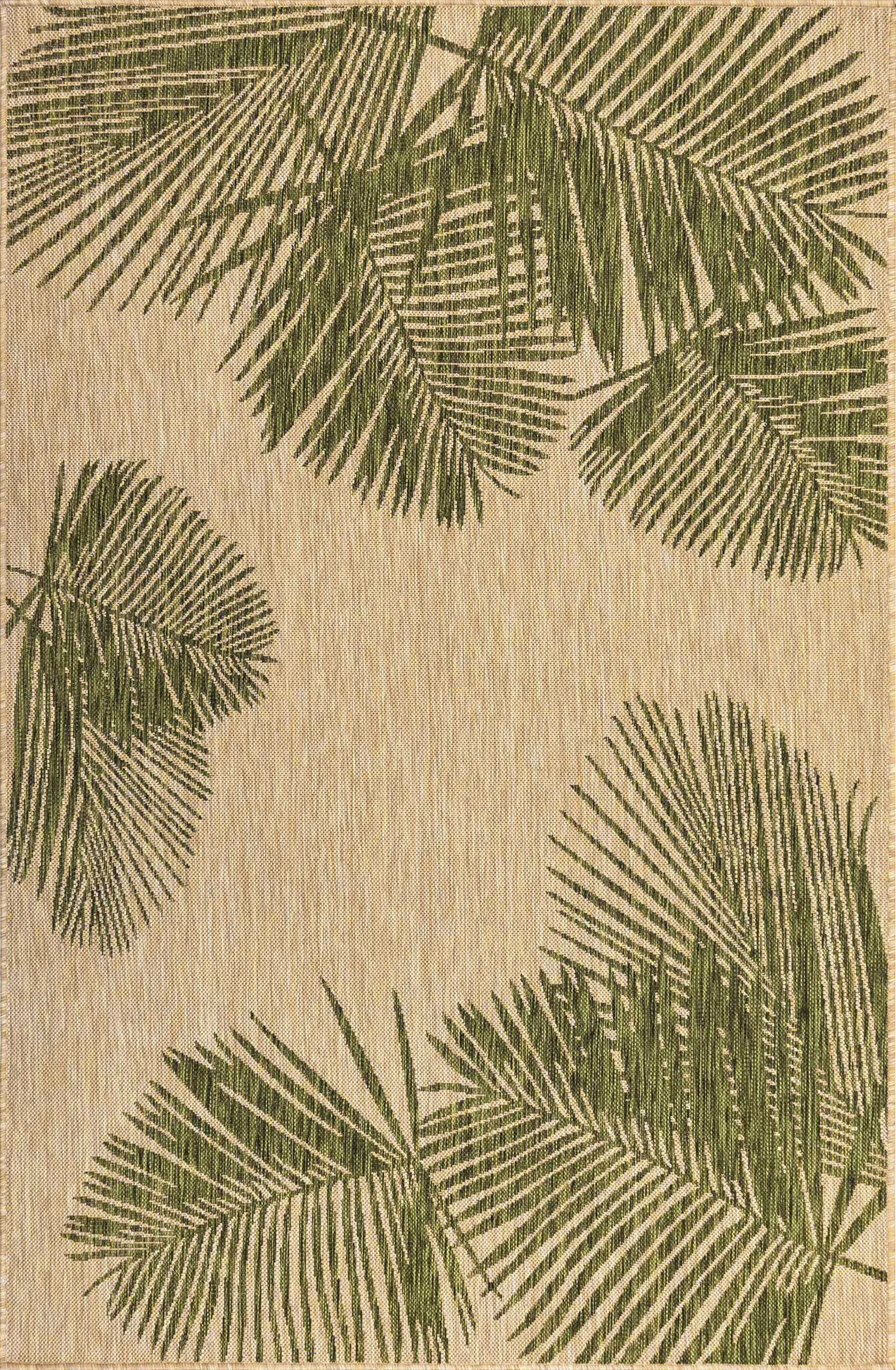 Palms Breeze Green 7'10 x 9'10 Indoor/Outdoor Rug - Image 1