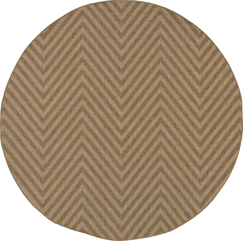 Stefan Mushroom 7'10 Round Indoor/Outdoor Rug