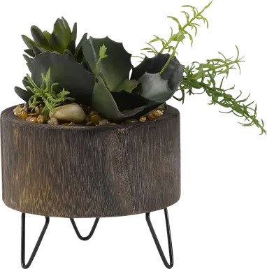 Sylena Green Succulent Silk Plant