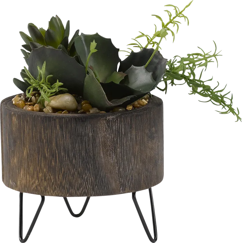 Sylena Green Succulent Silk Plant