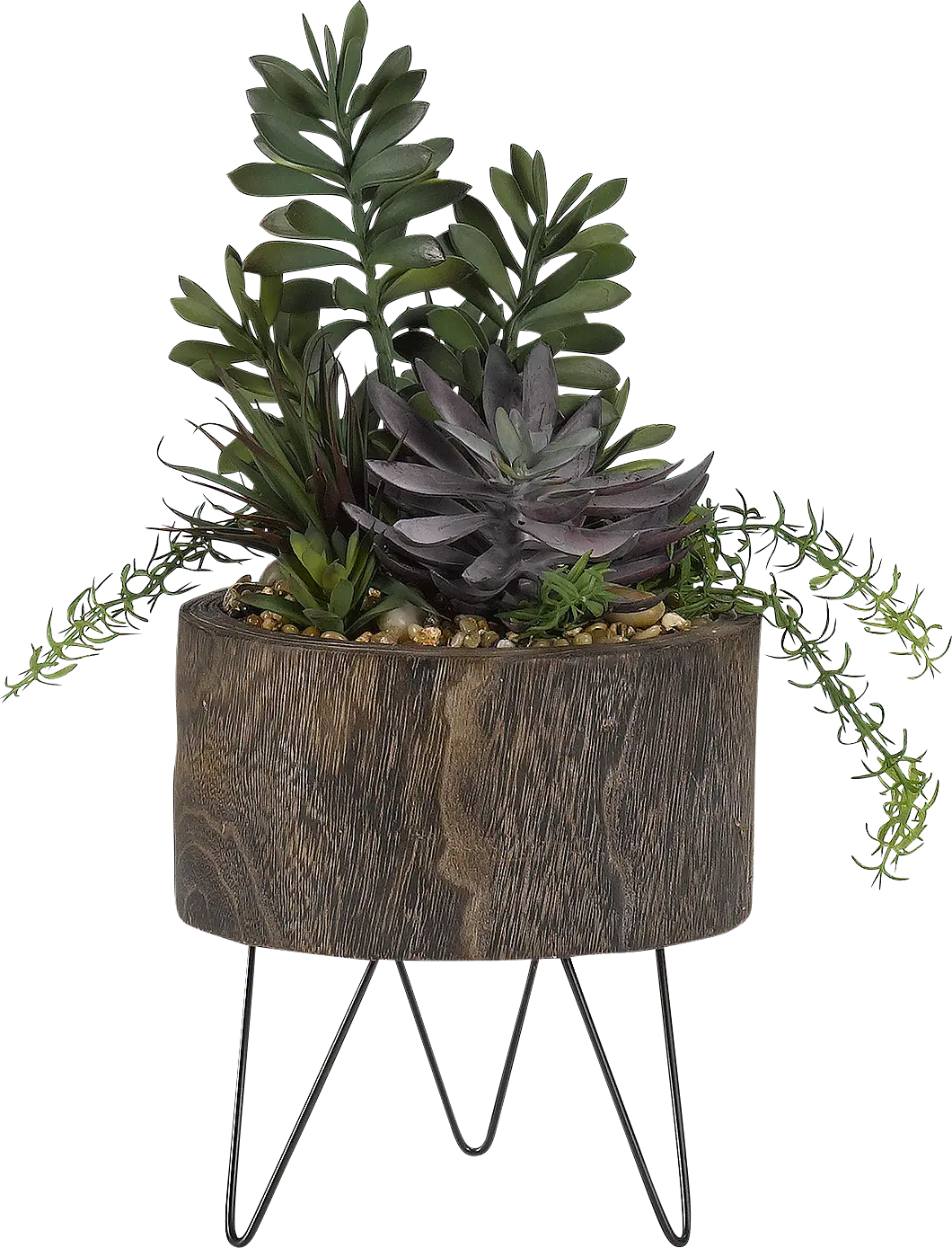 Zaiden Green Succulent Silk Plant