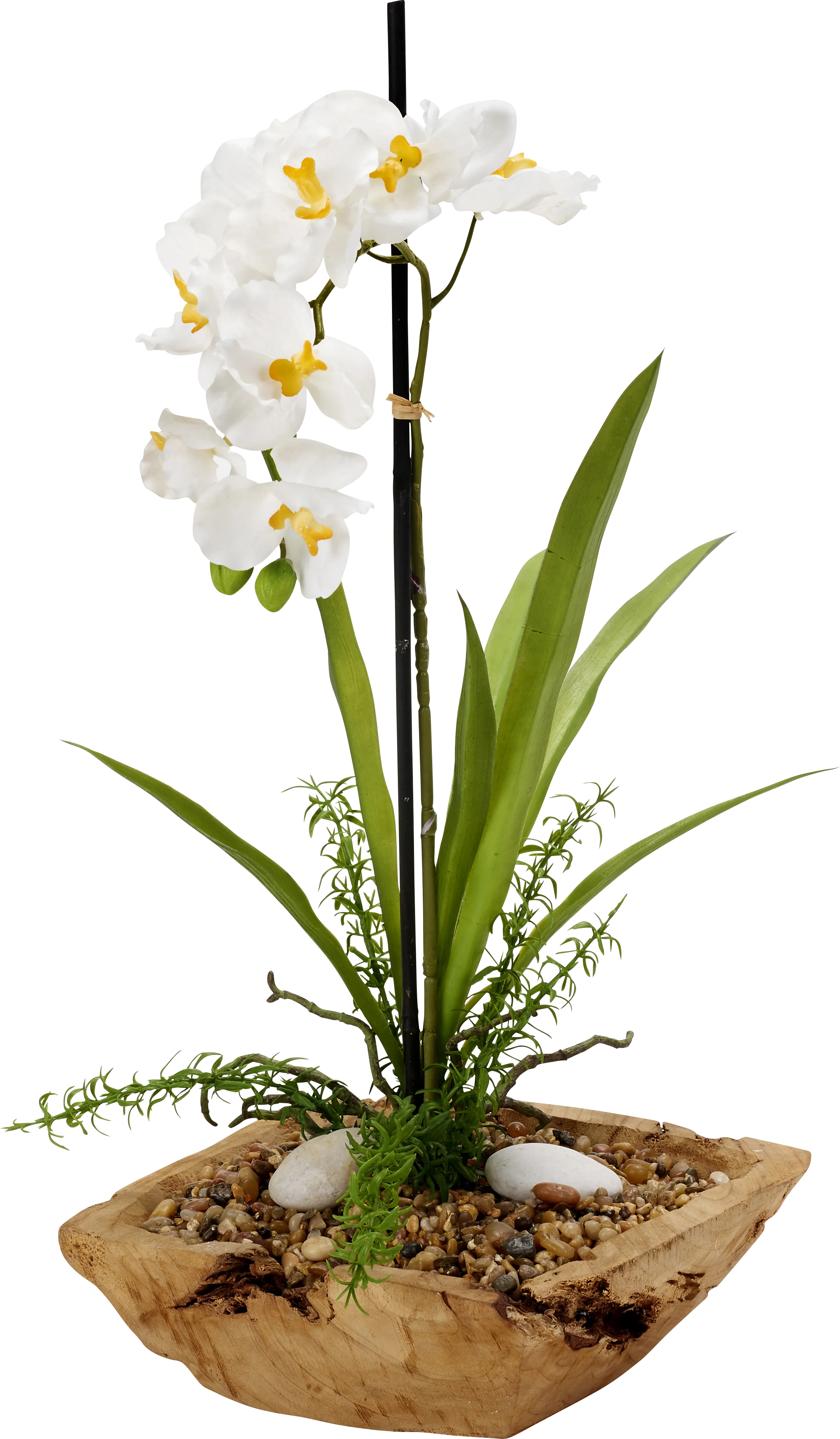 Tyrese White Orchid Silk Flower Arrangement - Thumbnail - Image 1