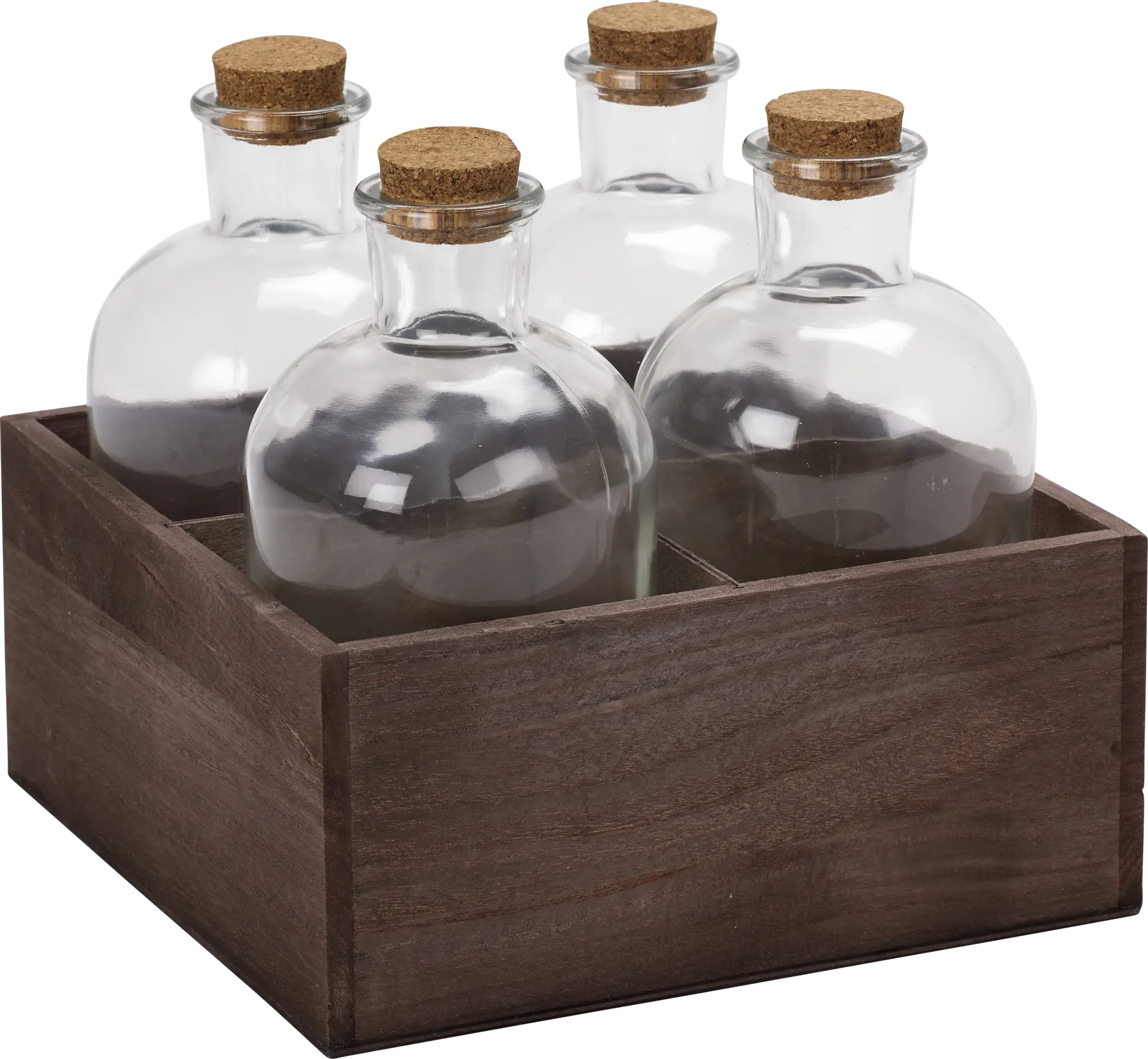 Raidy Brown Bottle, Set of 4