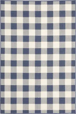 Kellin Denim 7'10 x 10'10 Indoor/Outdoor Rug