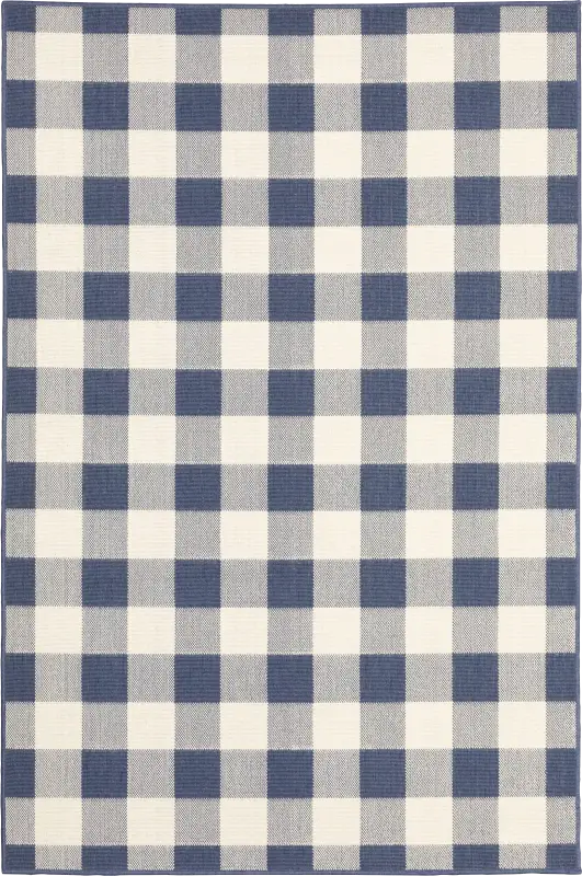 Kellin Denim 6'7 x 9'6 Indoor/Outdoor Rug