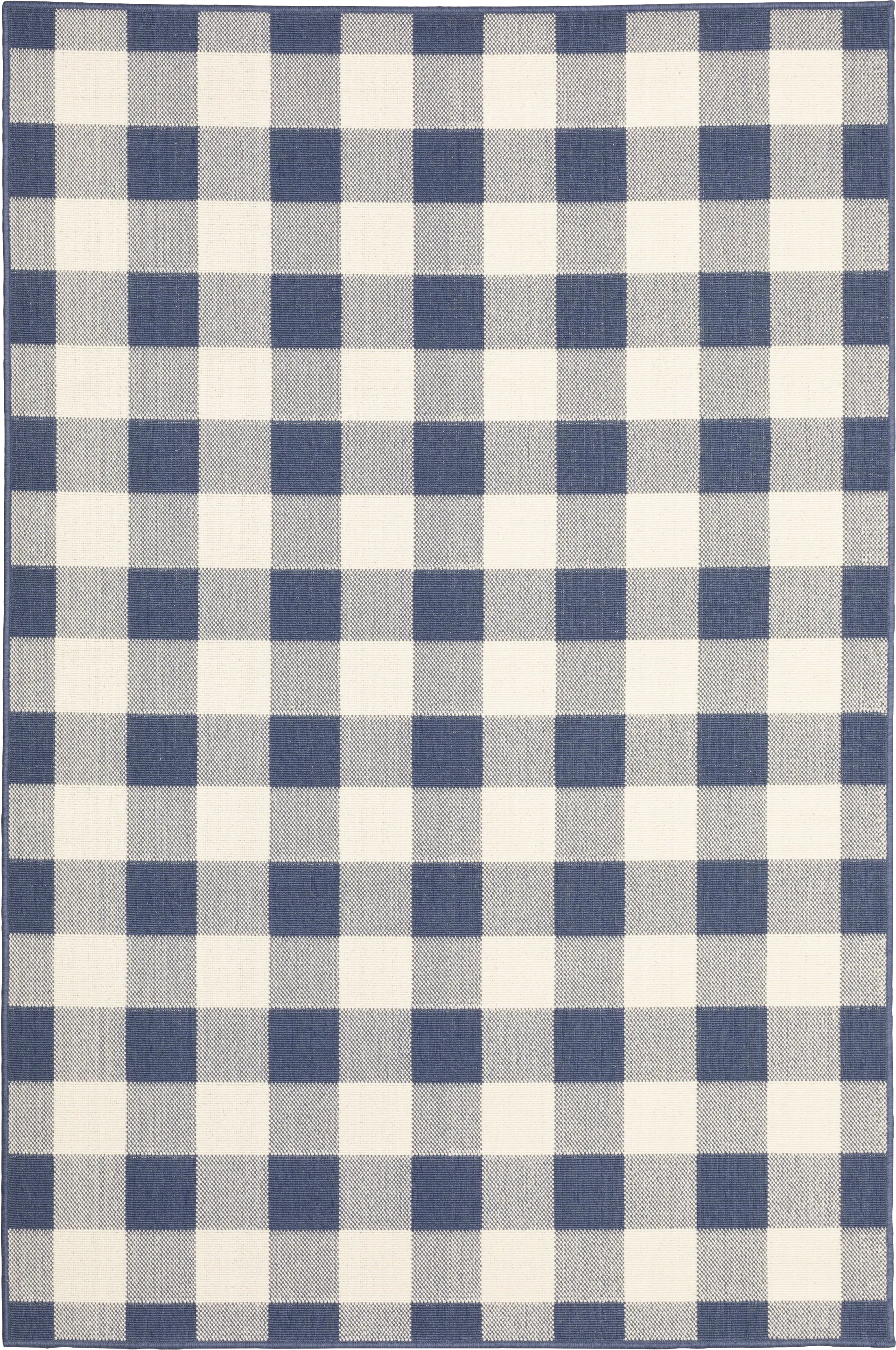 Kellin Denim 6'7 x 9'6 Indoor/Outdoor Rug - Image 1