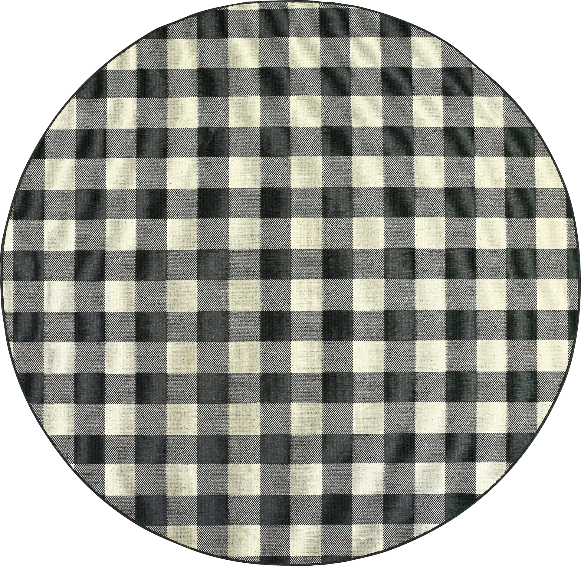 Kellin Natural 7'10 Round Indoor/Outdoor Rug