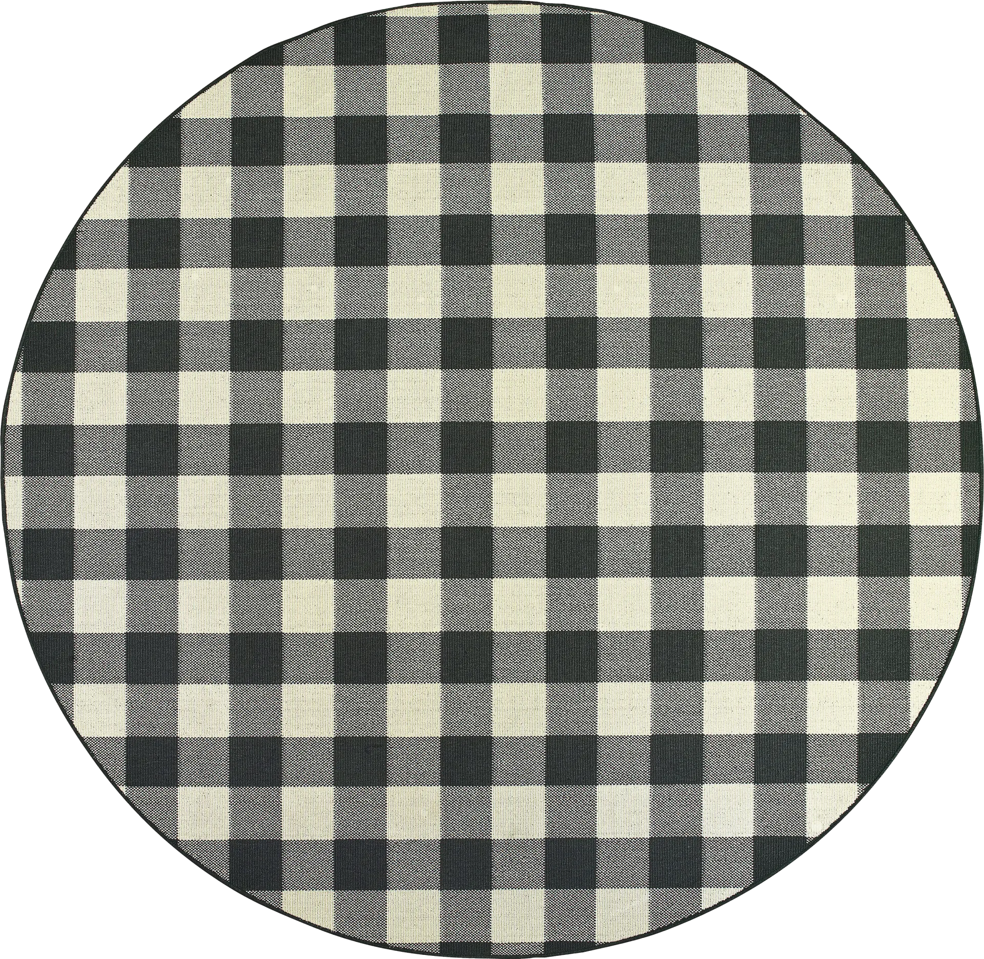 Kellin Natural 7'10 Round Indoor/Outdoor Rug - Image 1