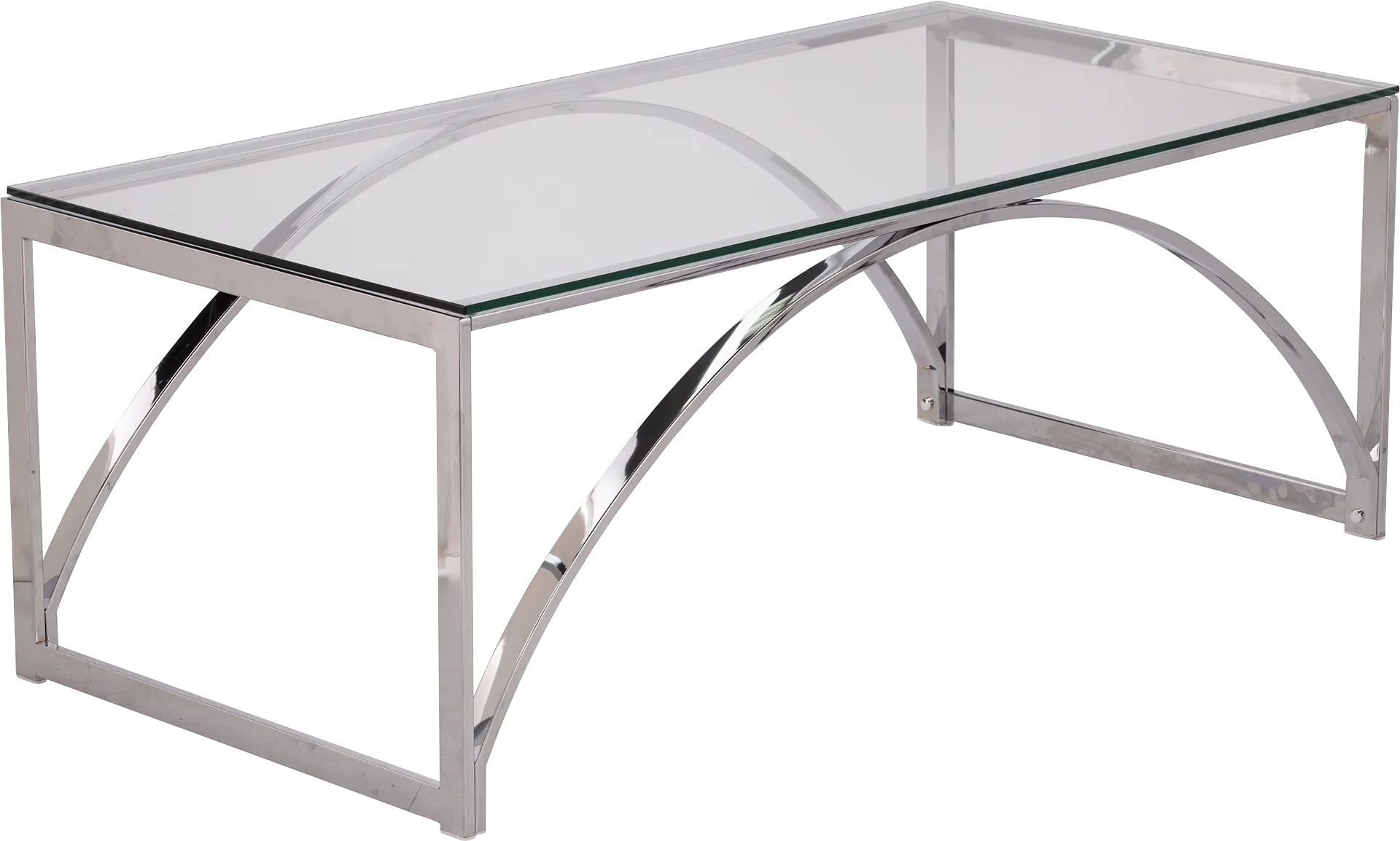 Edgeway Clear Cocktail Table - Thumbnail - Image 1