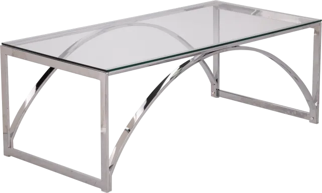 Edgeway Clear Cocktail Table