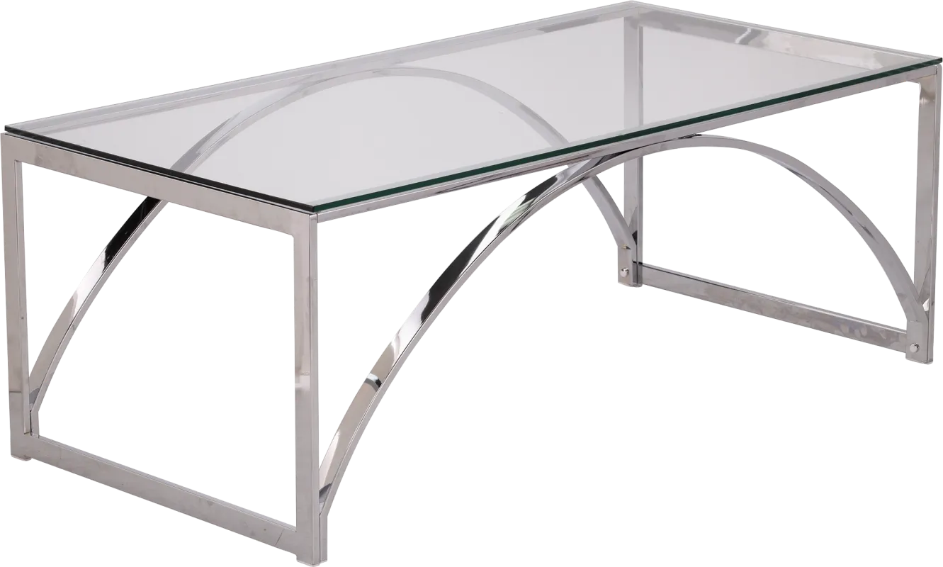 Edgeway Clear Cocktail Table