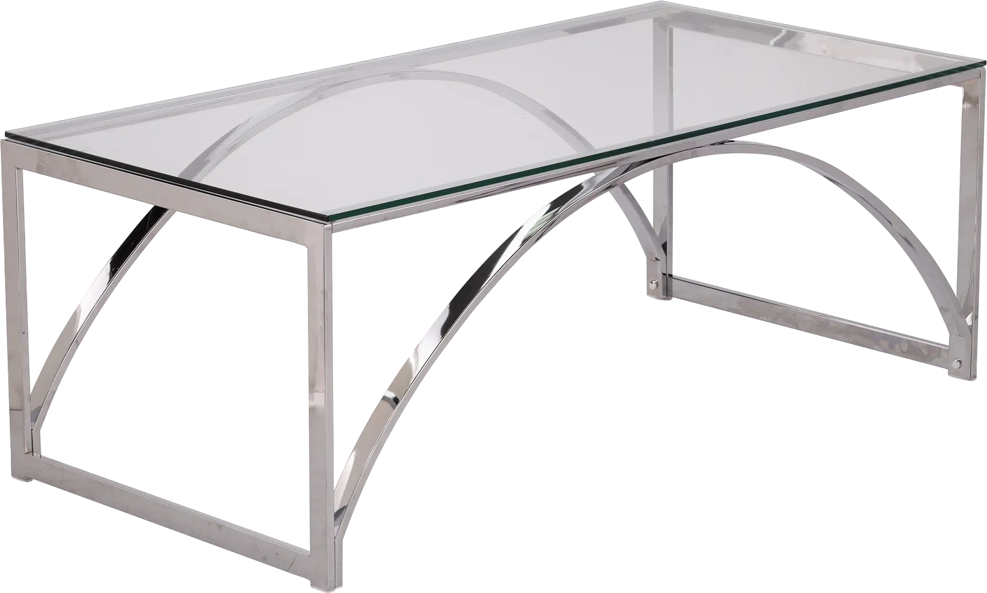 Edgeway Clear Cocktail Table