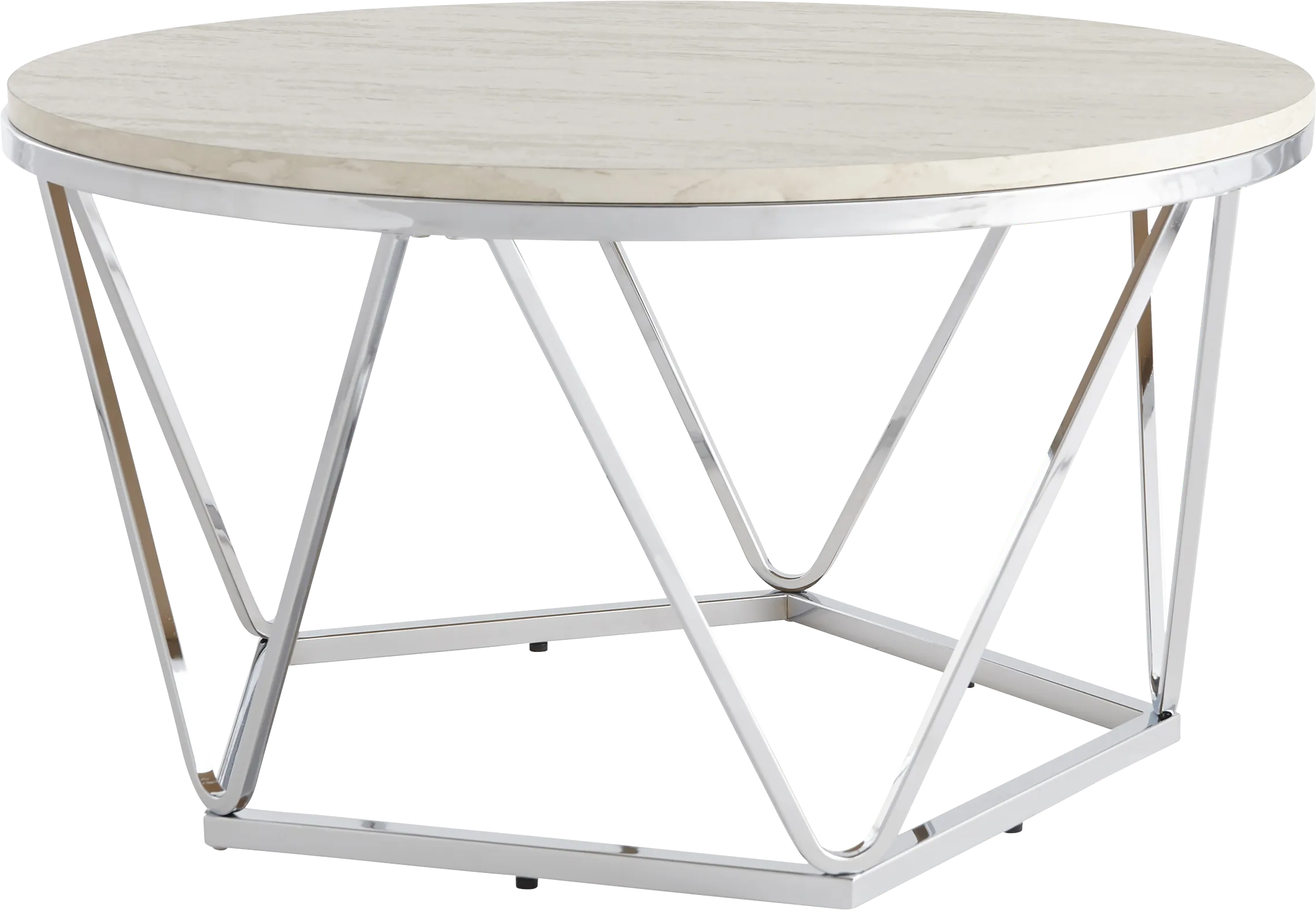 Teaberry White Cocktail Table - Thumbnail - Image 1