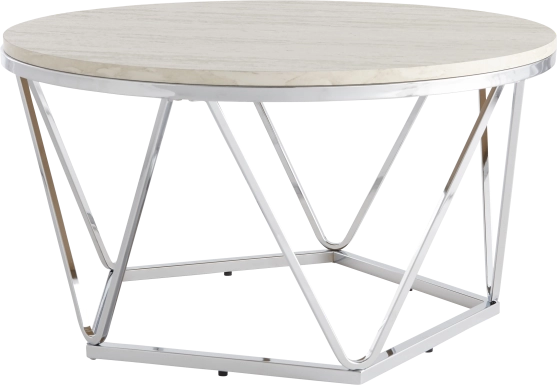 Teaberry White Cocktail Table