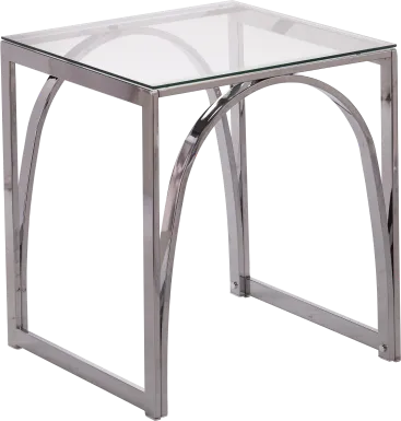 Edgeway Clear End Table