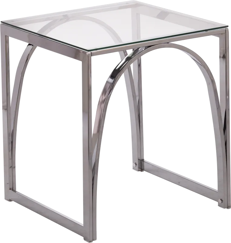 Edgeway Clear End Table
