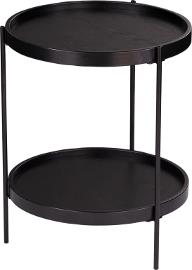 Coolfont Court Black End Table