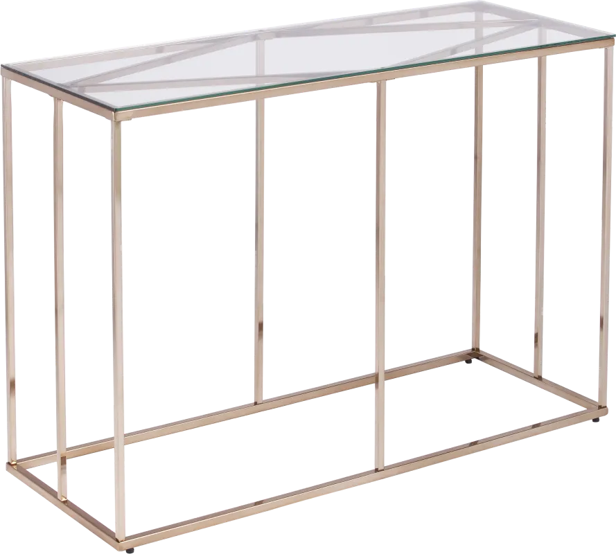 Elmway Clear Console Table
