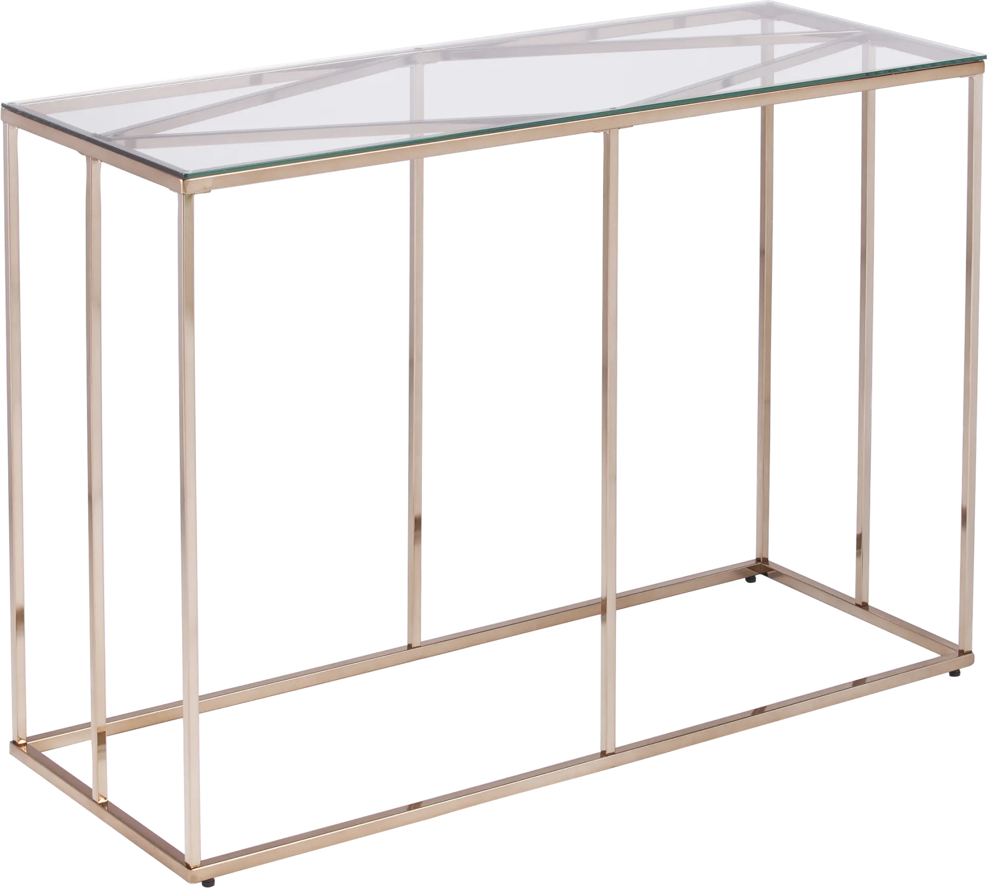 Elmway Clear Console Table - Image 1