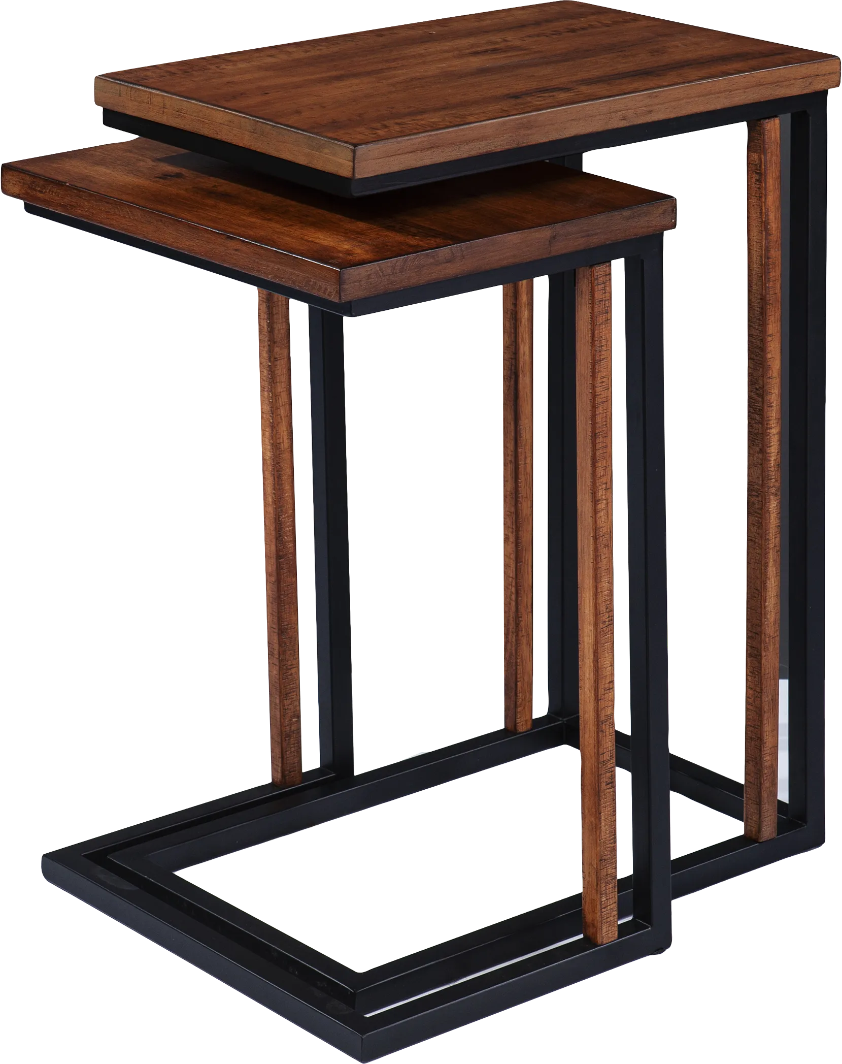 Oaklane Brown Nesting Tables, Set of 2 - Image 1