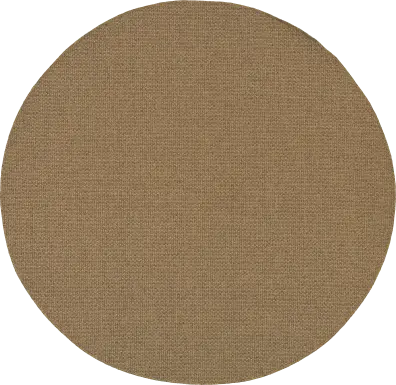 Randi Brown 7'10 Round Indoor/Outdoor Rug