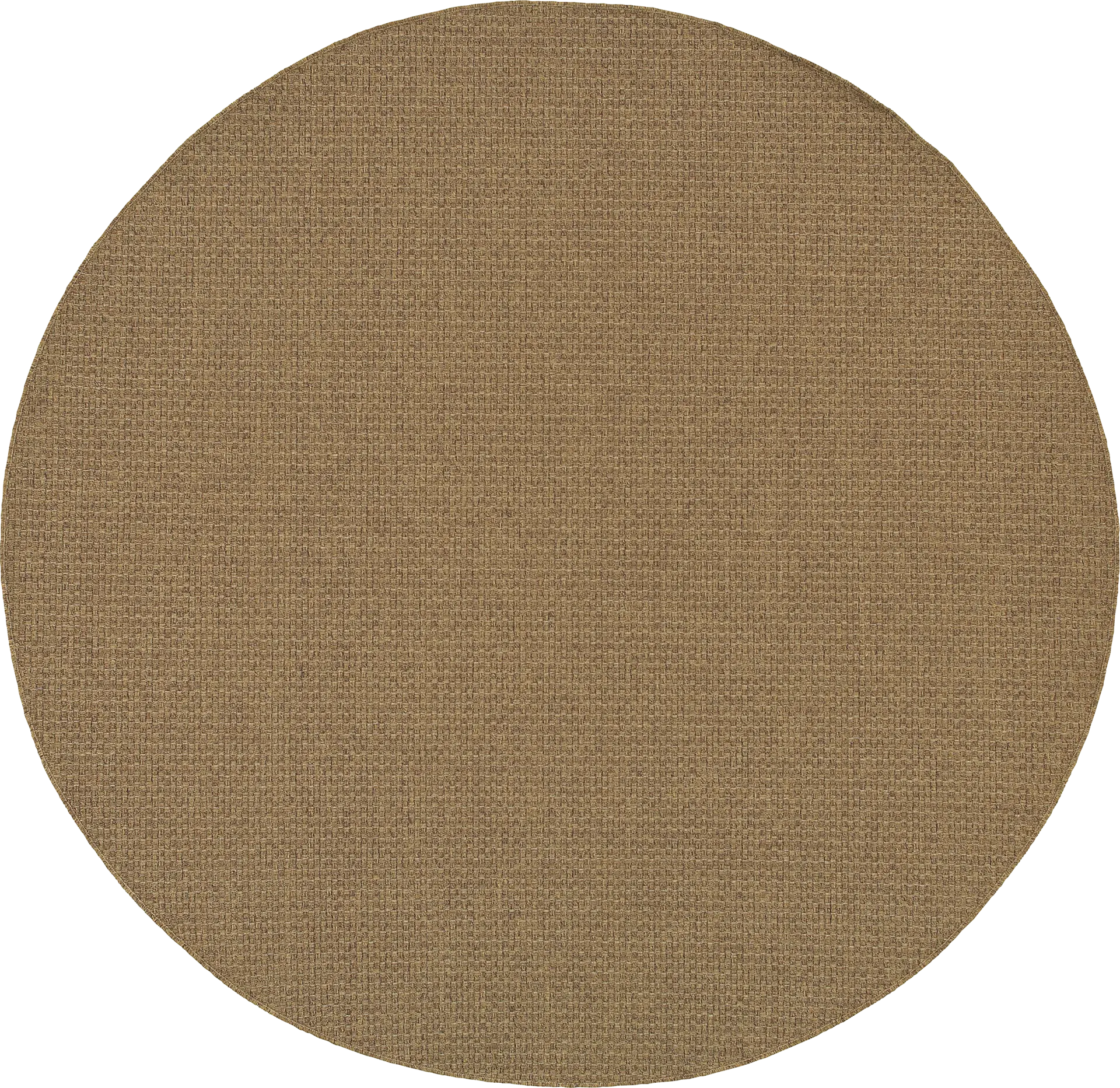 Randi Brown 7'10 Round Indoor/Outdoor Rug