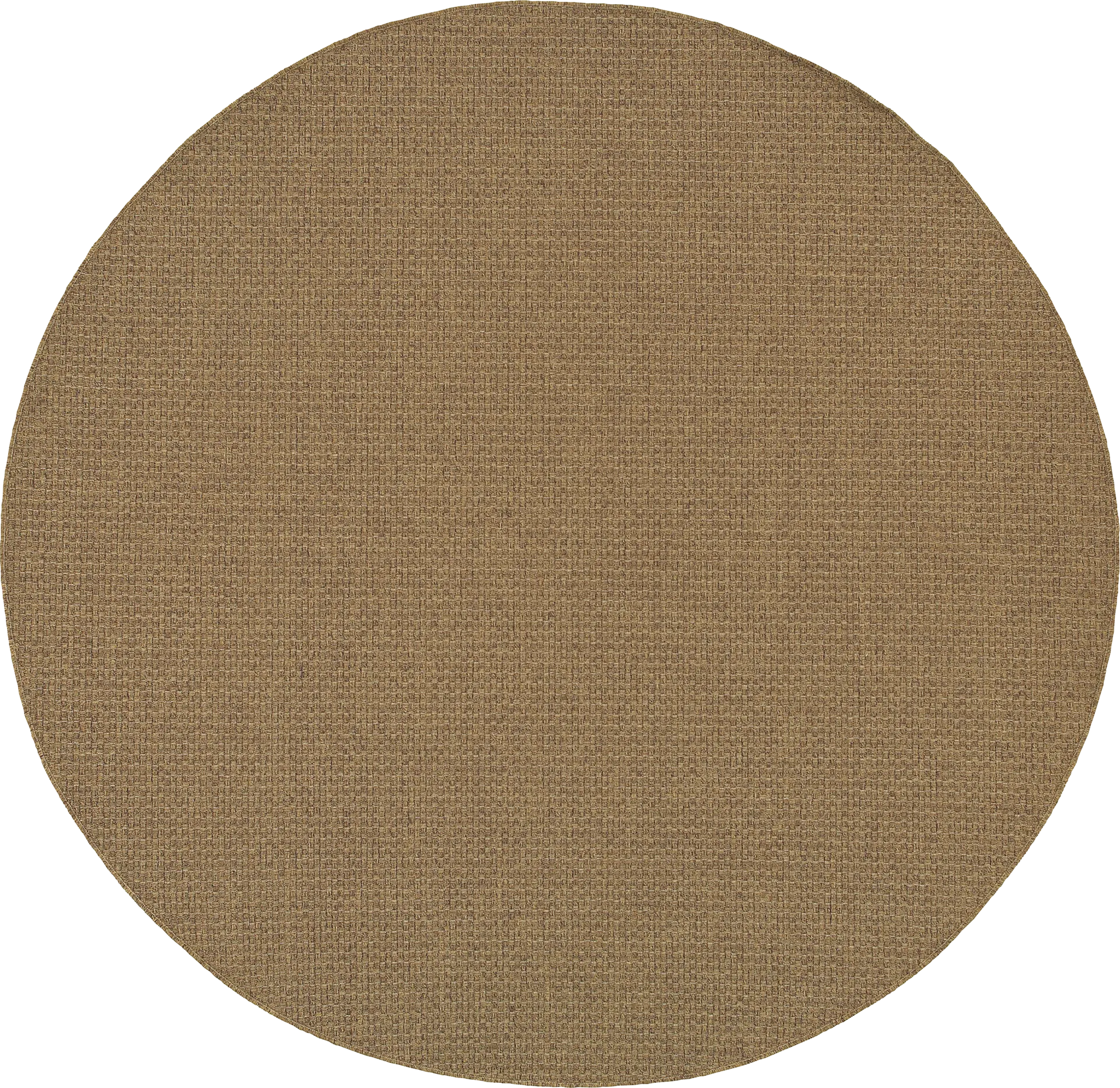 Randi Brown 7'10 Round Indoor/Outdoor Rug - Image 1