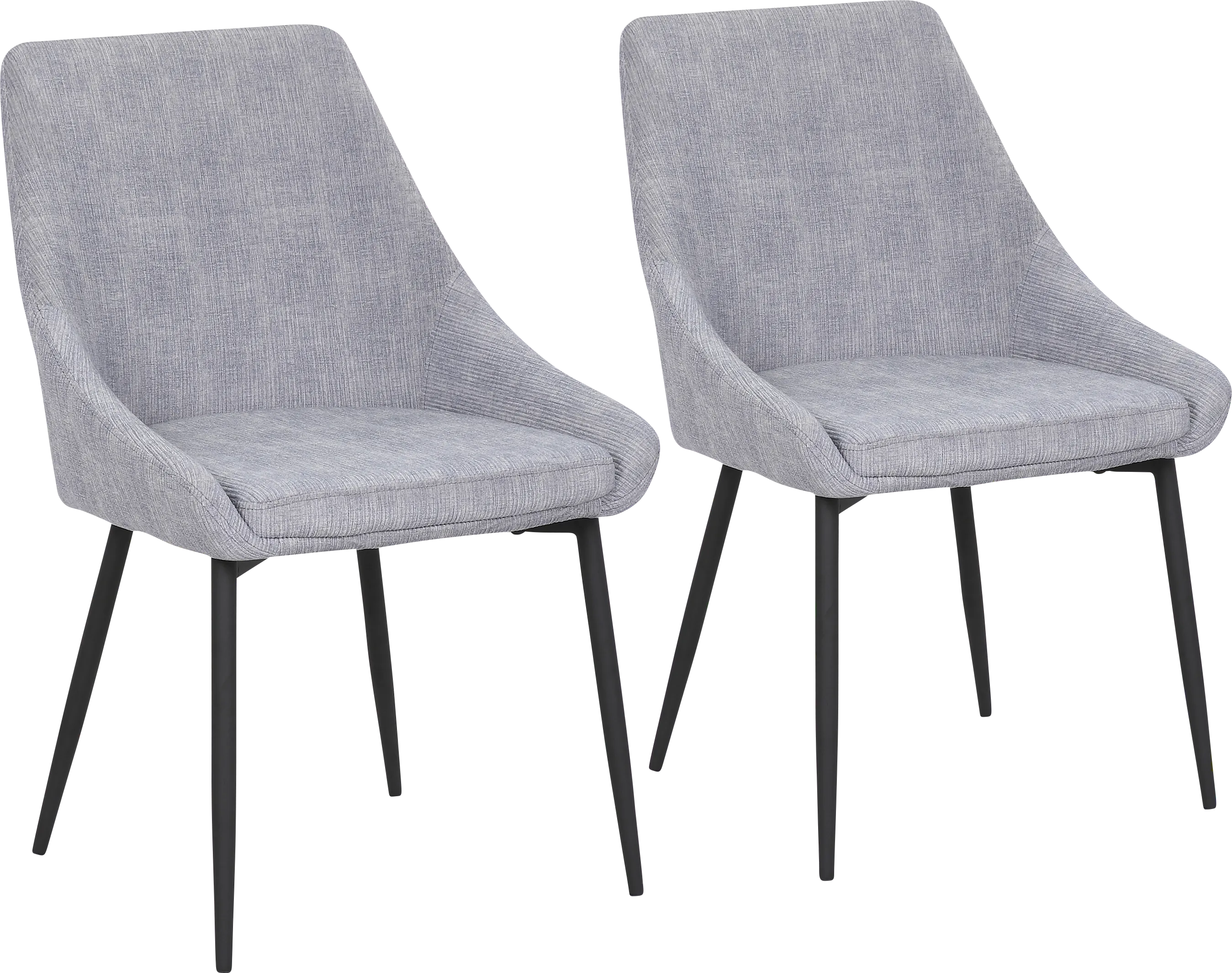 Dellrey Light Gray Dining Chair, Set of 2 - Thumbnail - Image 1