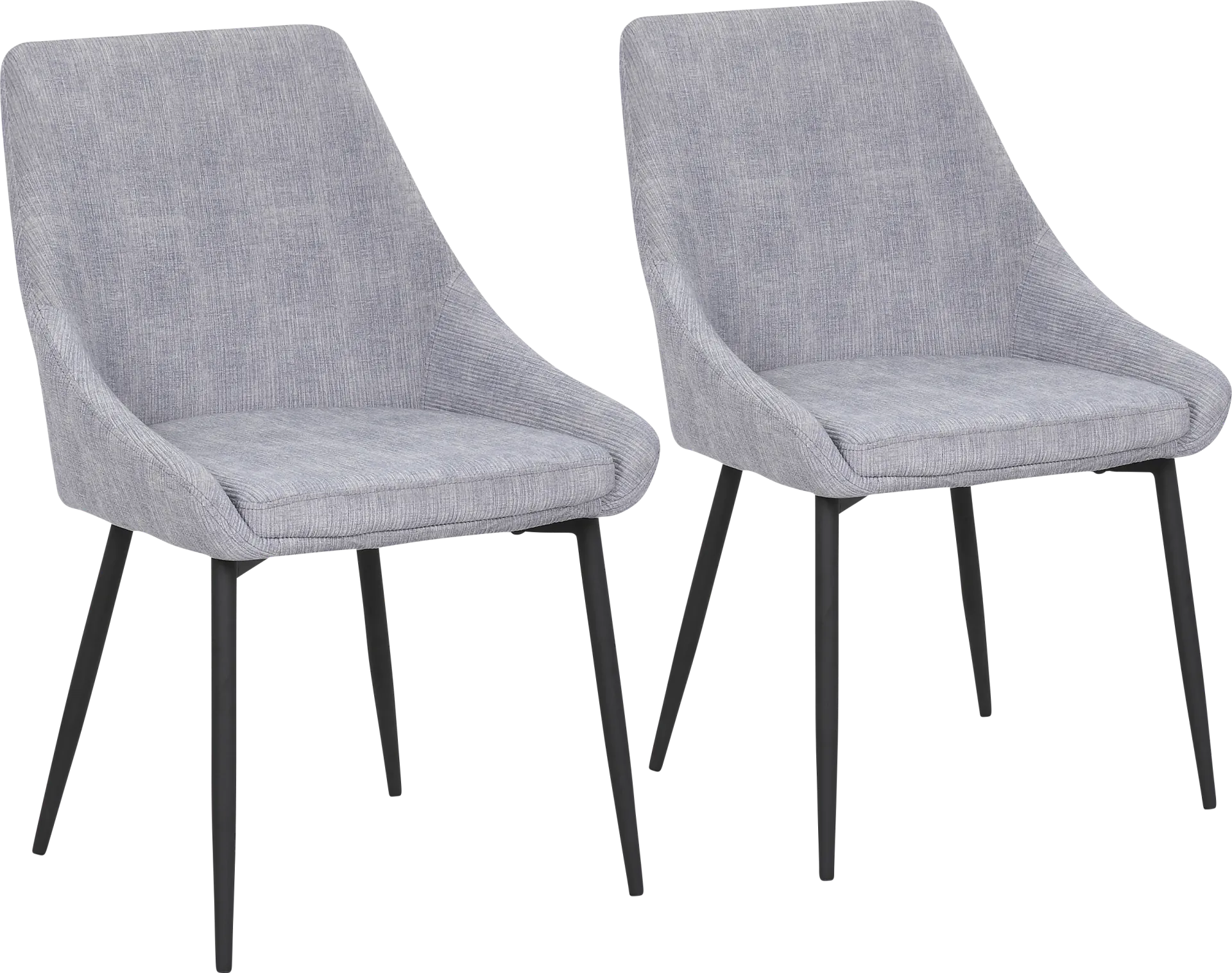 Dellrey Light Gray Dining Chair, Set of 2 - Image 1