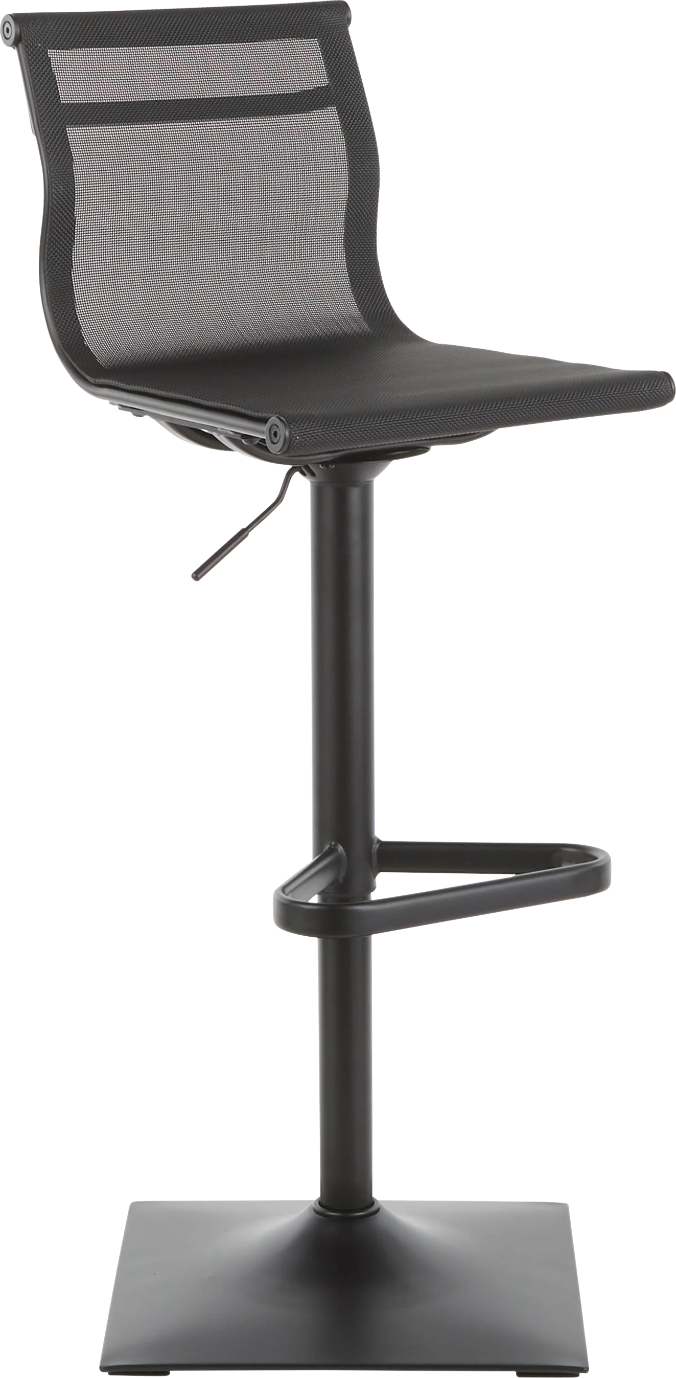 Avrum Black Adjustable Barstool - Image 1