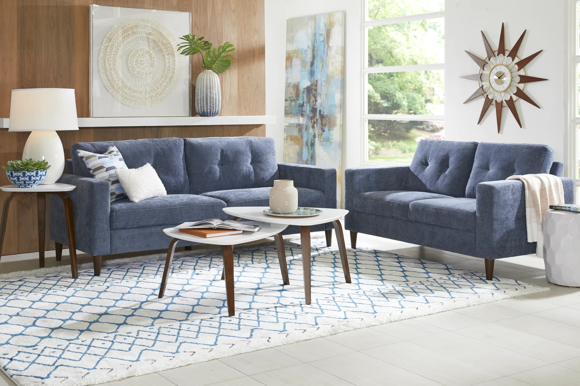 Bonavista Blue Sofa - Image 1