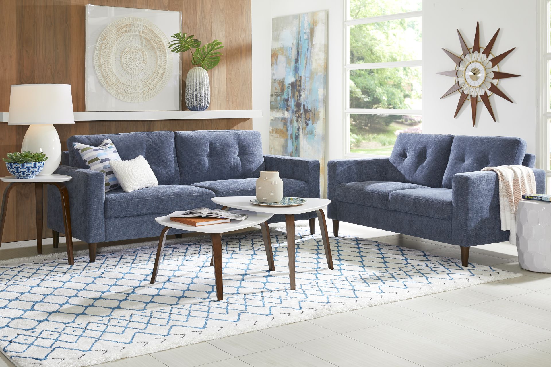 Bonavista Blue Sofa - Image 2