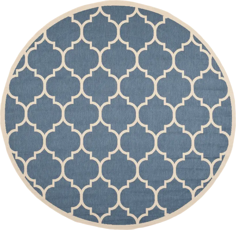 Marilina Chambray 8' Round Indoor/Outdoor Rug