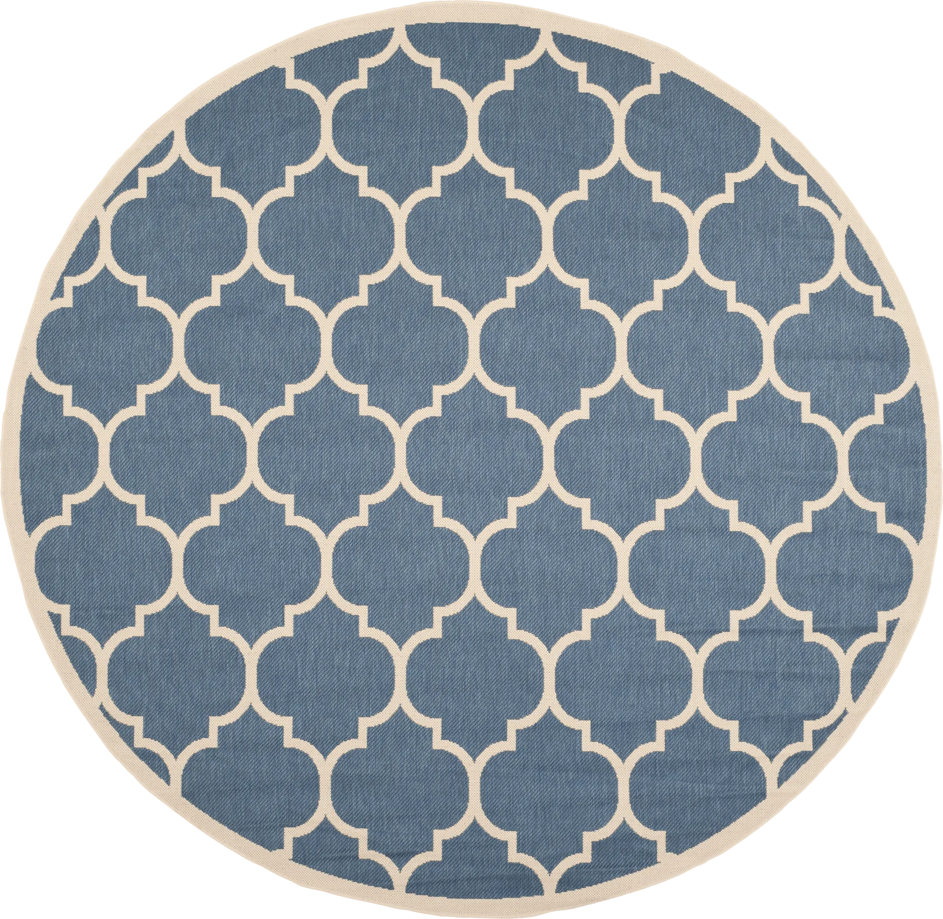 Marilina Chambray 8' Round Indoor/Outdoor Rug - Image 1