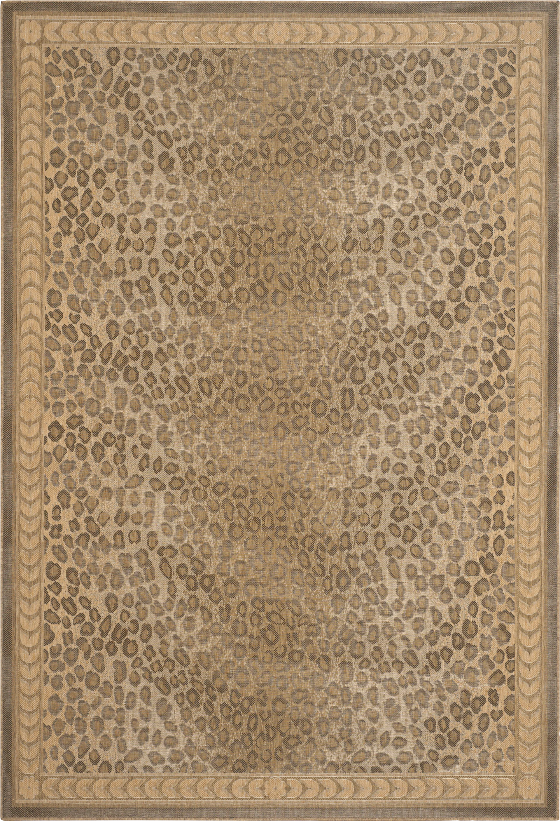 Jelena Golden Beige 6'7 x 9'6 Indoor/Outdoor Rug - Image 1