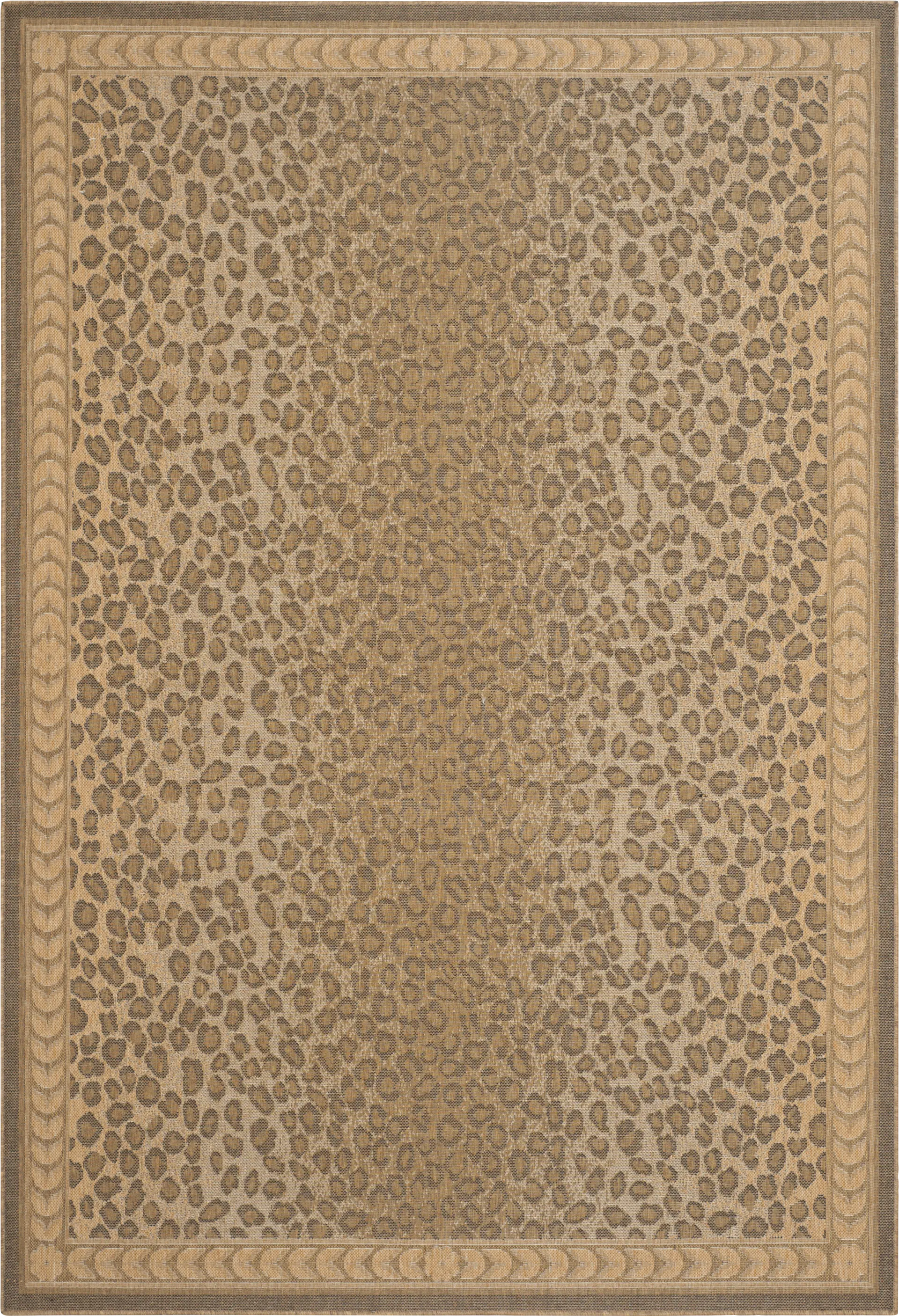 Jelena Golden Beige 6'7 x 9'6 Indoor/Outdoor Rug