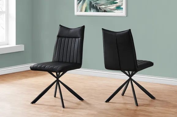 Appaloosa Black Side Chair, Set of 2