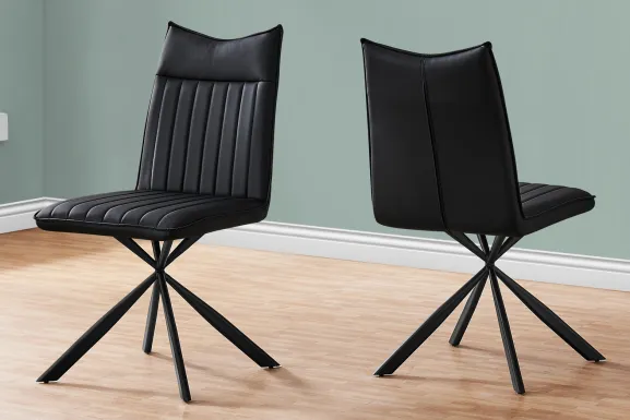 Appaloosa Black Side Chair, Set of 2