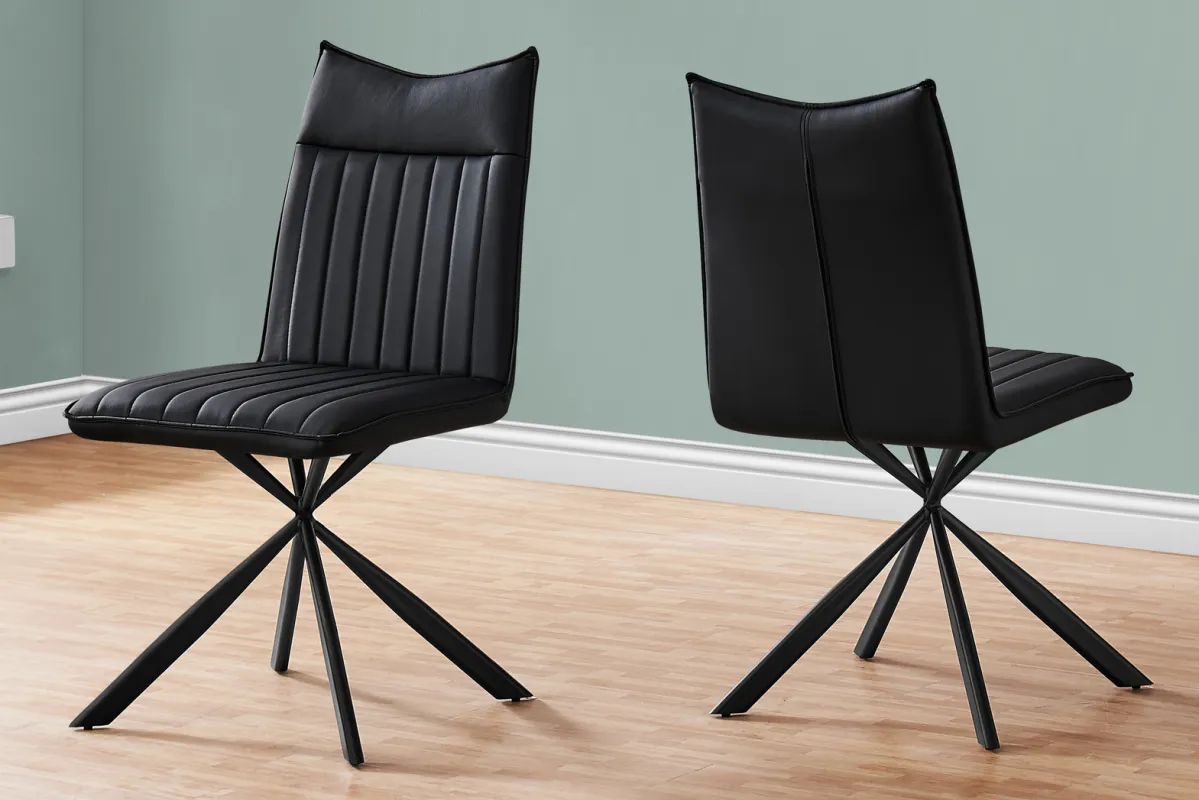 Appaloosa Black Side Chair, Set of 2