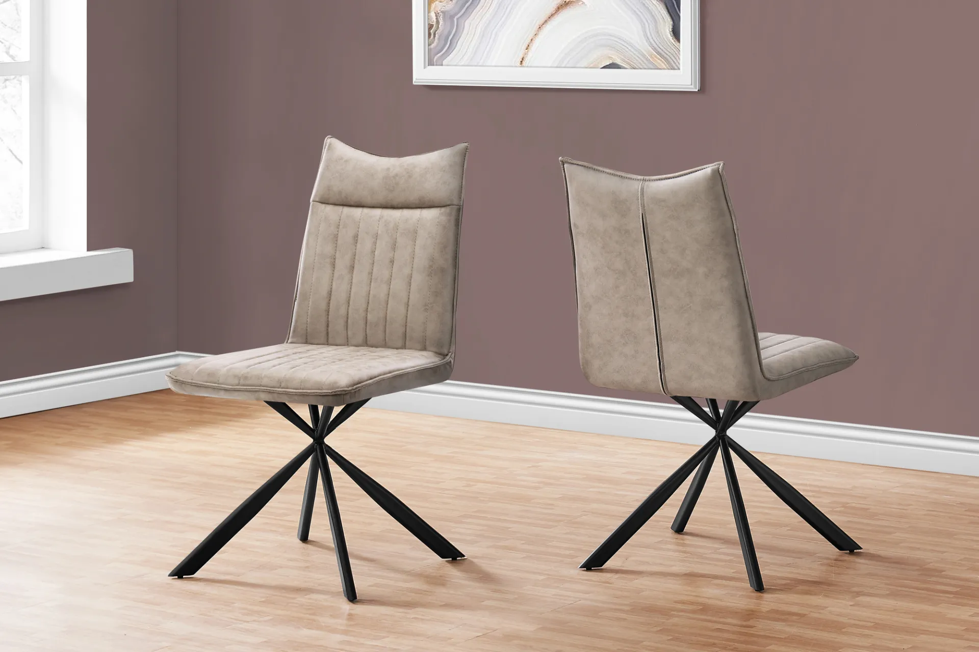 Appaloosa Taupe Side Chair, Set of 2 - Image 2