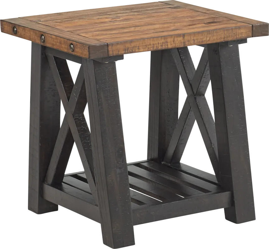 Almoure Way Brown End Table