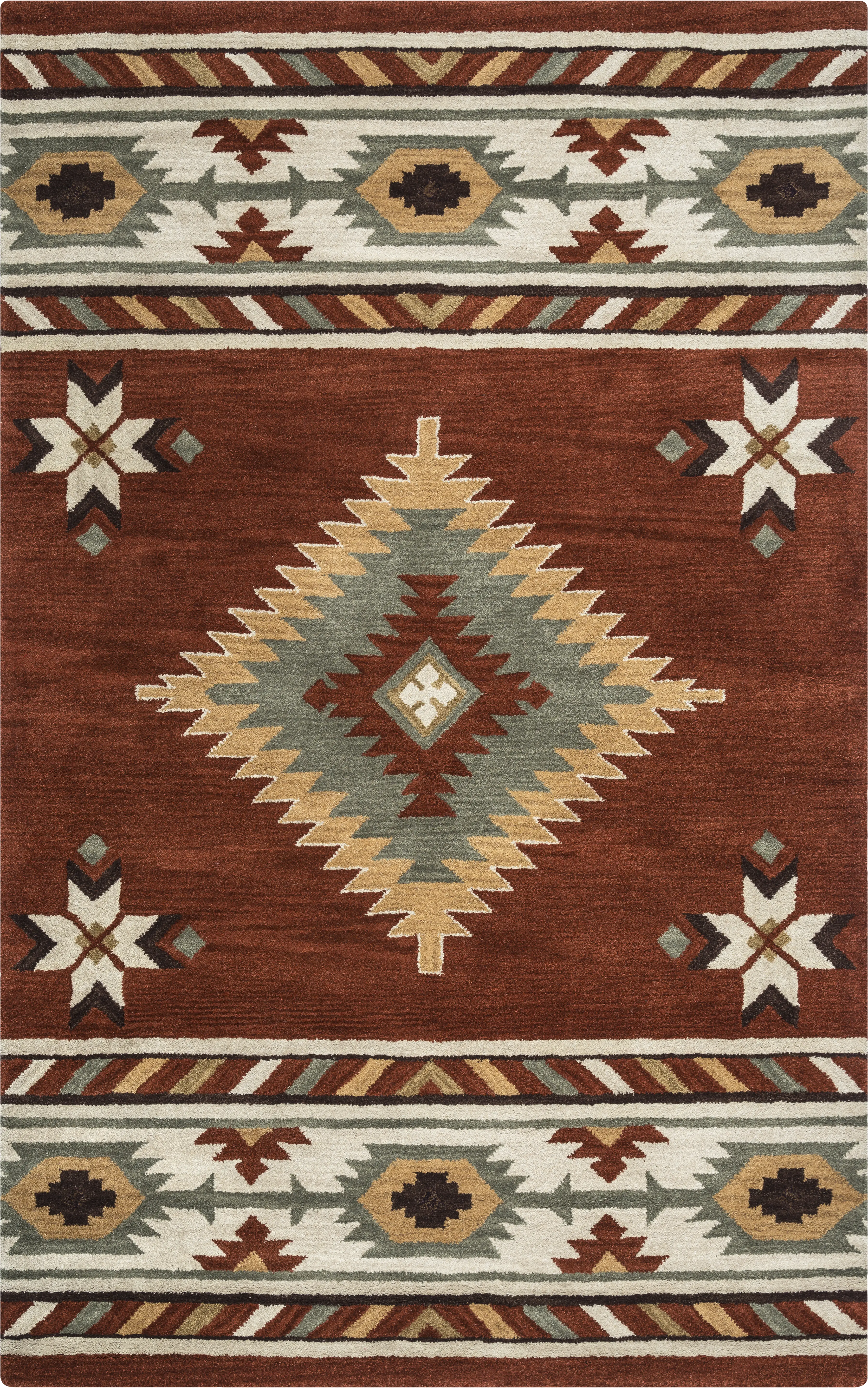 Awena Red 5' x 8' Rug - Thumbnail - Image 1