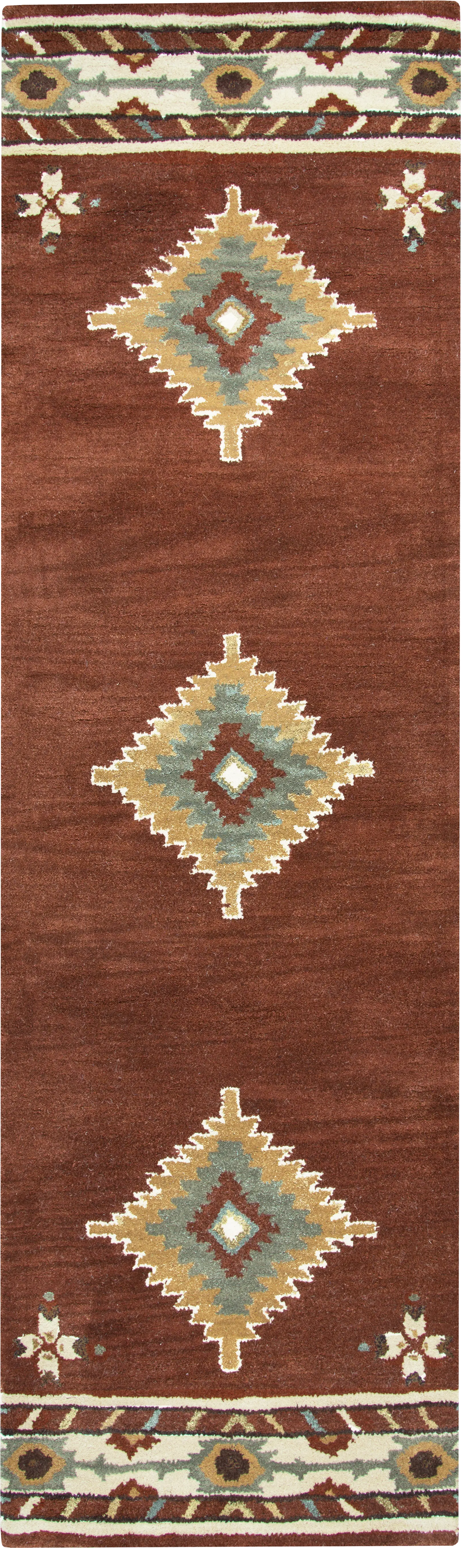 Awena Red 2'6 x 8' Runner Rug