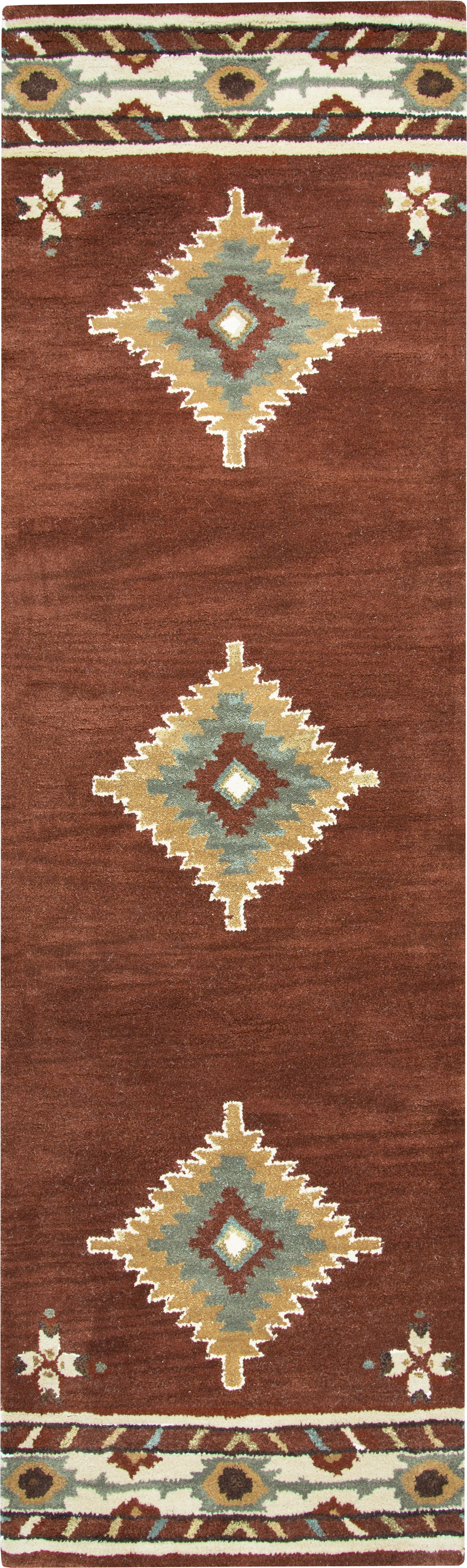 Awena Red 2'6 x 10' Runner Rug - Image 1