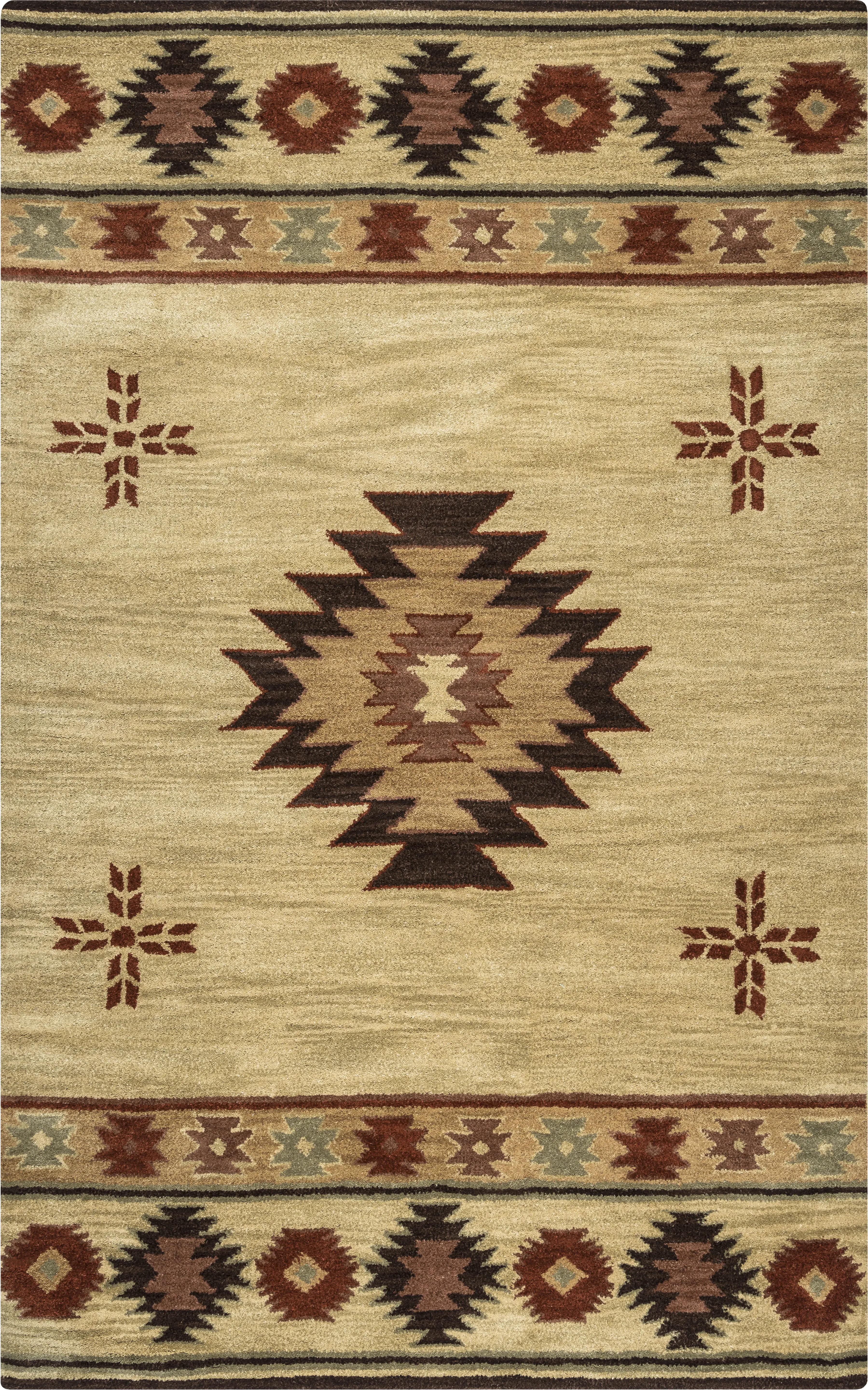 Ahnika Beige 6'6 x 9'6 Rug - Thumbnail - Image 1