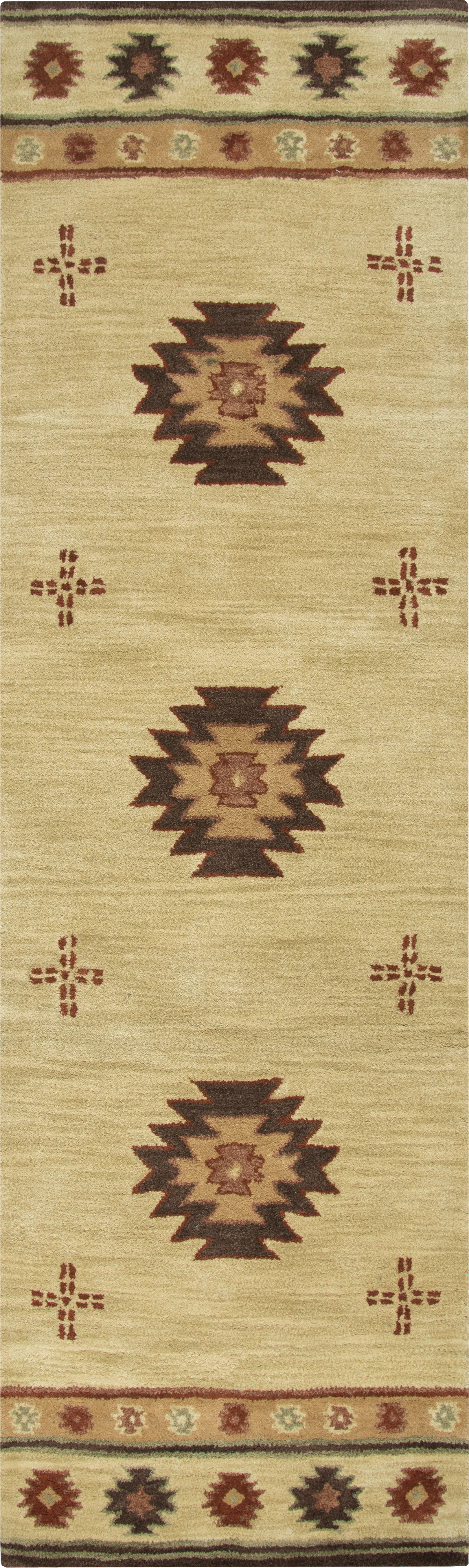 Ahnika Beige 2'6 x 10' Runner Rug - Thumbnail - Image 1