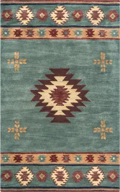 Ahnika Blue 5' x 8' Rug