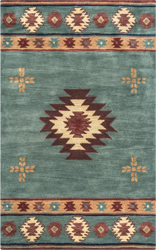 Ahnika Blue 5' x 8' Rug