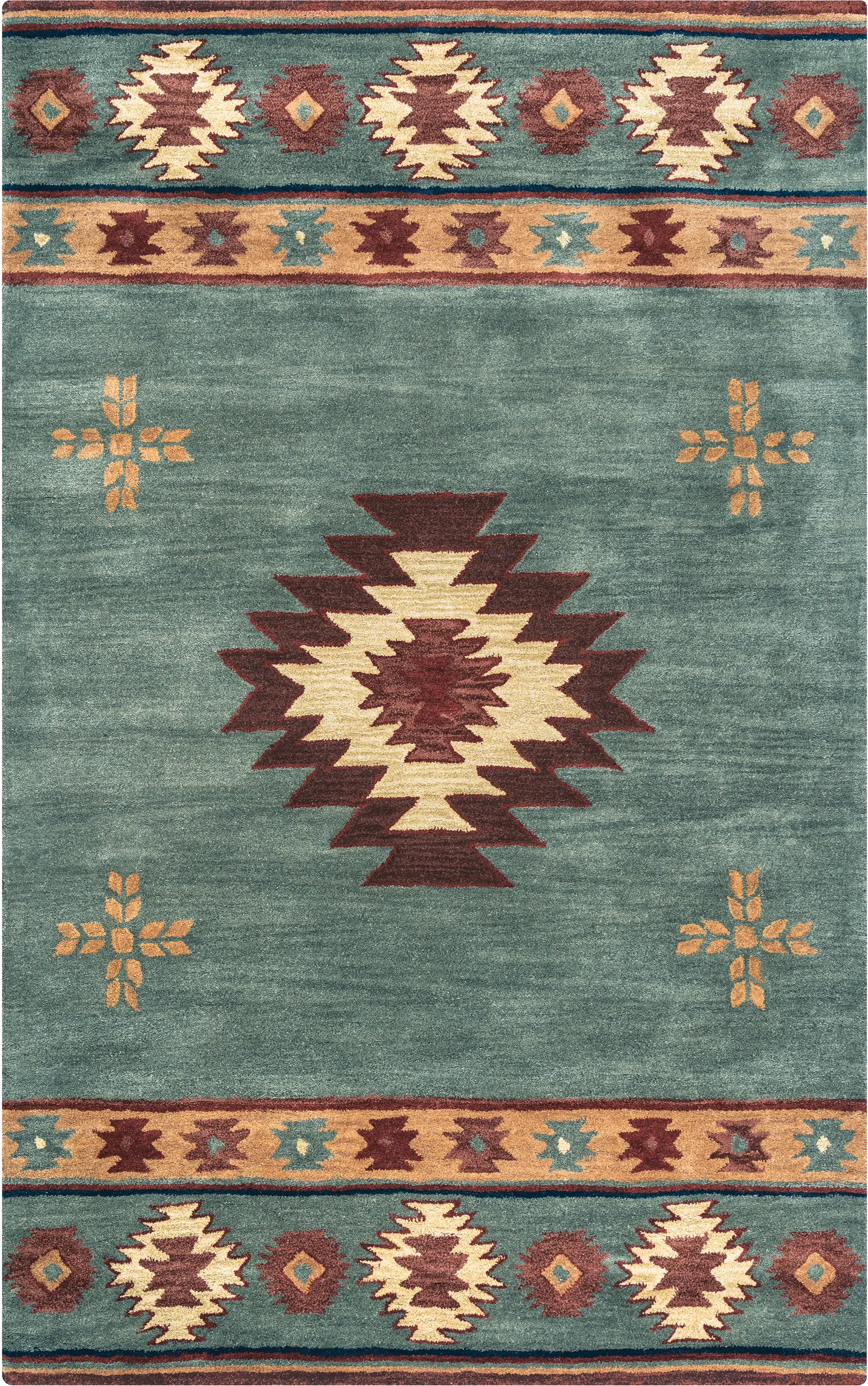 Ahnika Blue 3' x 5' Rug