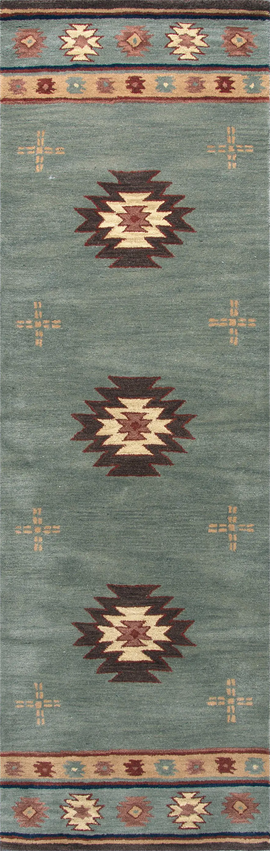 Ahnika Blue 2'6 x 8' Runner Rug